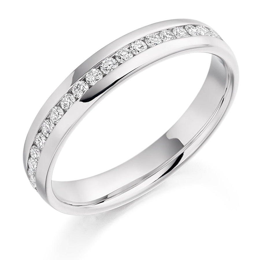 Channel-Set Diamond Full Eternity Ring B, 0.5ct