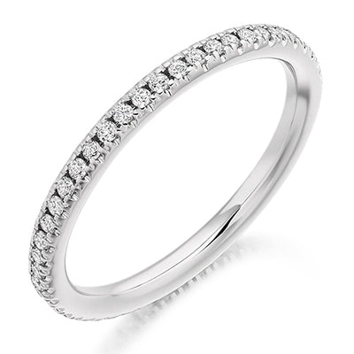 Micro-Claw Diamond Full Eternity Ring, 0.35ct