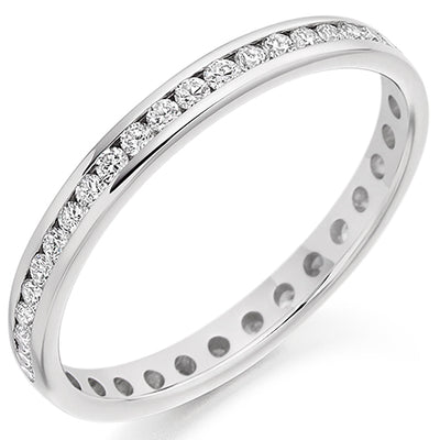 Channel-Set Full Eternity Ring, 0.5ct total (FET2340)