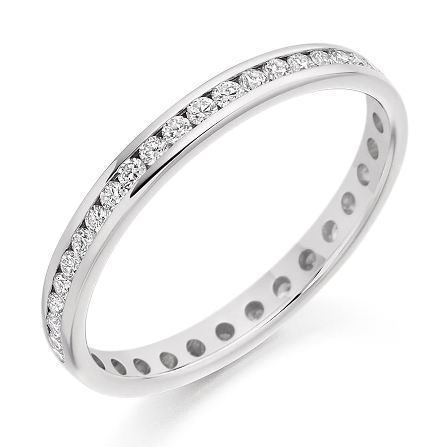 Channel-Set Full Eternity Ring, 0.5ct total (FET2340)