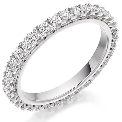 Micro-Claw Diamond Full Eternity Ring D, 1.0ct