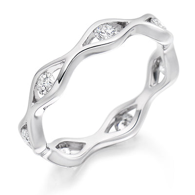 Flush-Set Full Eternity Ring, 0.45ct total