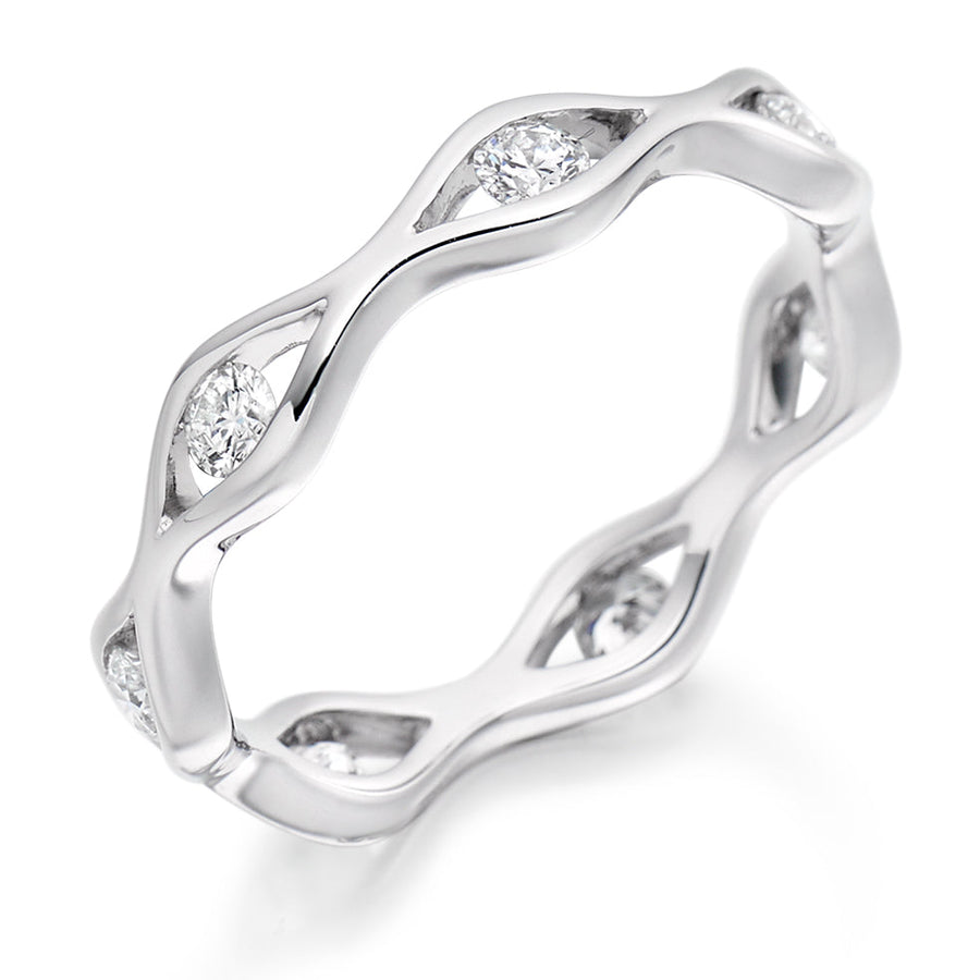 Flush-Set Full Eternity Ring, 0.45ct total