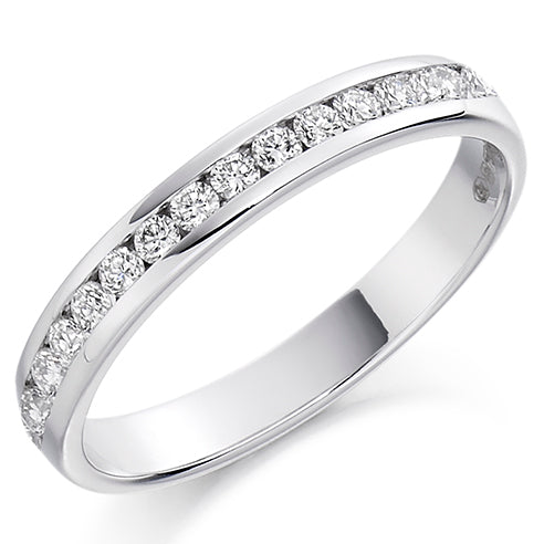 Channel-Set Full Eternity Ring, 0.65ct total