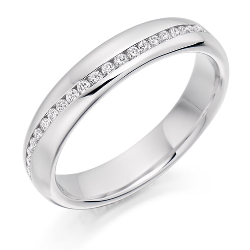 Offset Channel-Set Diamond Full Eternity Ring, 0.4ct