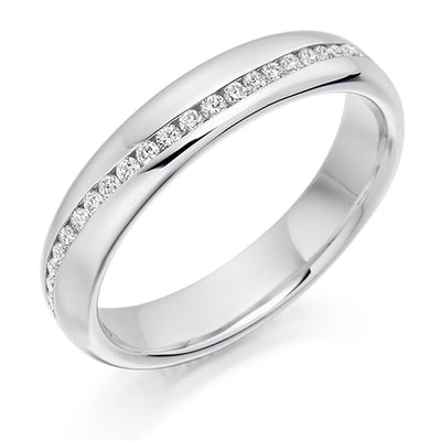 Offset Channel-Set Diamond Full Eternity Ring, 0.4ct