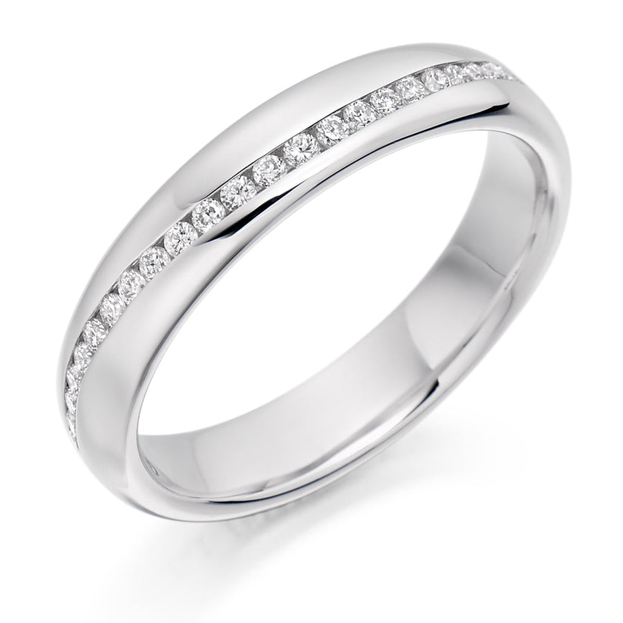 Offset Channel-Set Diamond Full Eternity Ring, 0.4ct