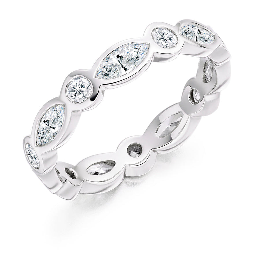 Rubover Diamond Full Eternity Ring, 1.6ct