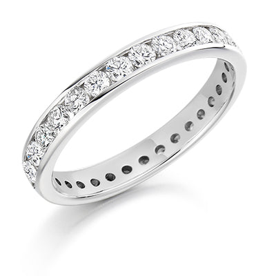 Channel-Set Full Eternity Ring, 1.0ct total