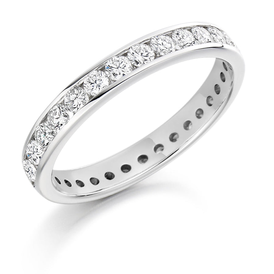 Channel-Set Full Eternity Ring, 1.0ct total