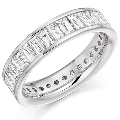 Channel-Set Diamond Full Eternity Ring, 3.0ct