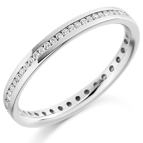 Channel-Set Full Eternity Ring, 0.25ct total