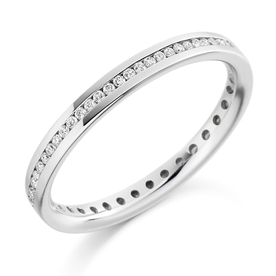 Channel-Set Full Eternity Ring, 0.25ct total