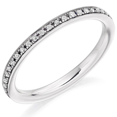 Grain-Set Diamond Full Eternity Ring B, 0.25ct