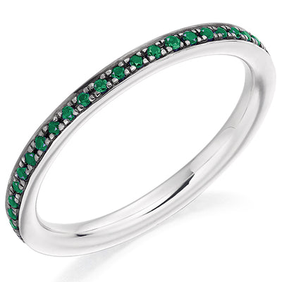 Emerald & Diamond Full Eternity Ring