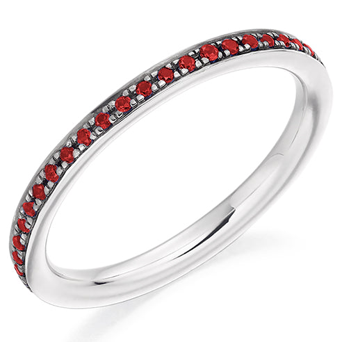 Ruby & Diamond Full Eternity Ring