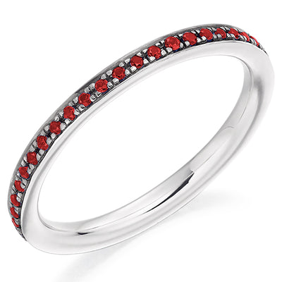 Ruby & Diamond Full Eternity Ring