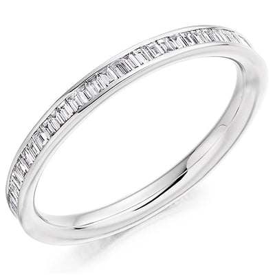 Channel-Set Diamond Full Eternity Ring F, 0.6ct