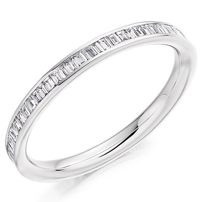 Channel-Set Diamond Full Eternity Ring B, 0.7ct