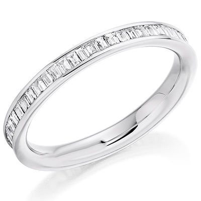 Channel-Set Diamond Full Eternity Ring, 0.8ct