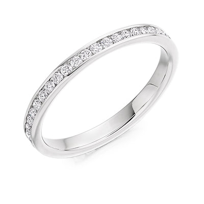 Channel-Set Diamond Full Eternity Ring D, 0.5ct
