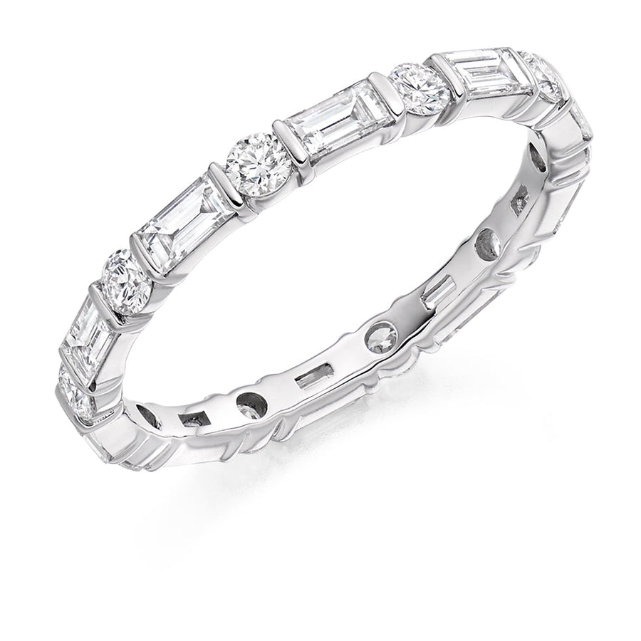 Bar-Set Full Eternity Ring, 1.2ct total