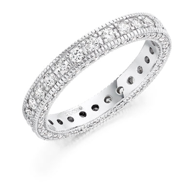 Grain-Set Full Eternity Ring, 1.25ct total (FET3049A)