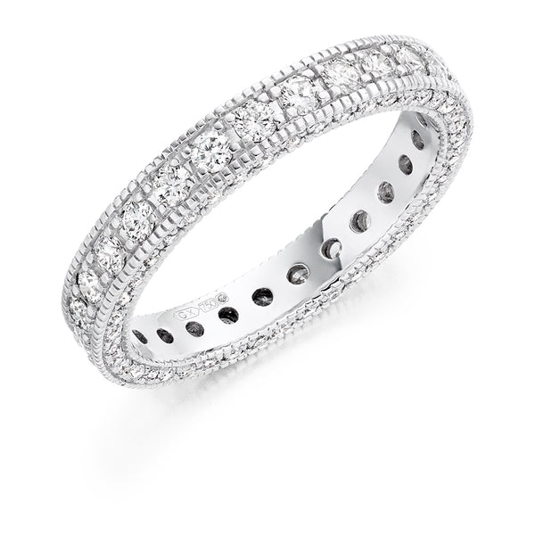 Grain-Set Full Eternity Ring, 1.25ct total (FET3049A)