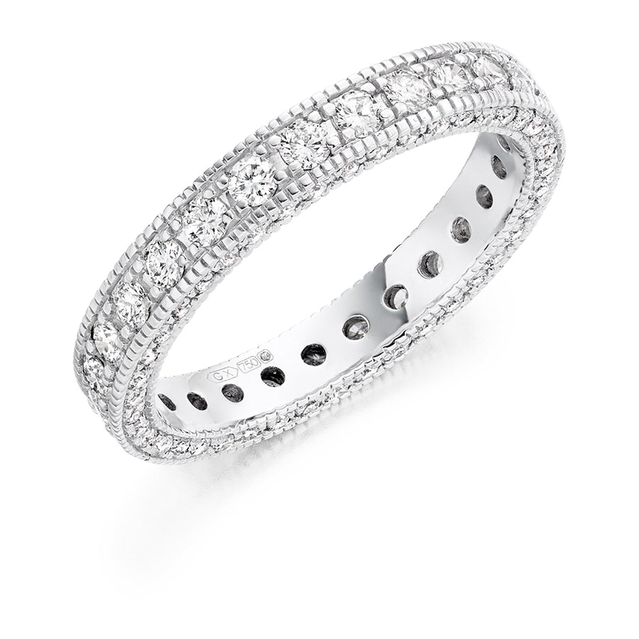 Grain-Set Full Eternity Ring, 1.25ct total (FET3049A)