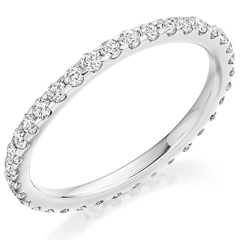 Micro-Claw Diamond Full Eternity Ring, 0.8ct