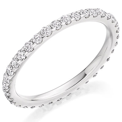 Micro-Claw Diamond Full Eternity Ring, 0.8ct