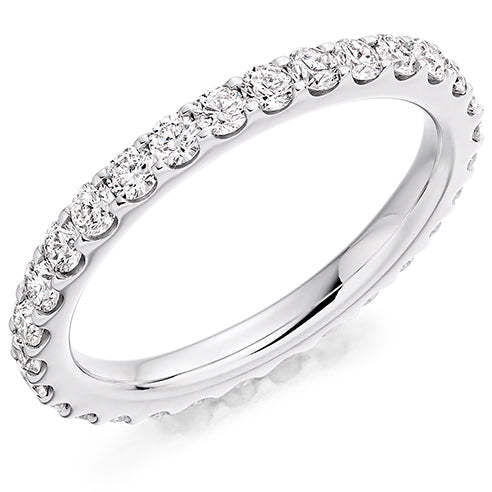 Micro-Claw Diamond Full Eternity Ring, 1.1ct