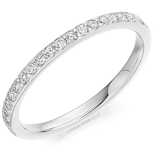 Grain-Set Diamond Full Eternity Ring C, 0.4ct