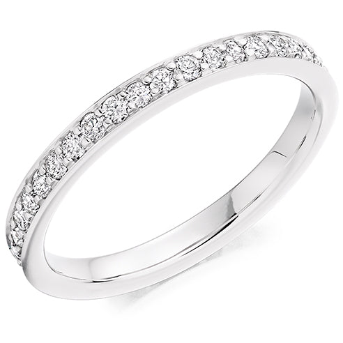 Grain-Set Diamond Full Eternity Ring, 0.65ct