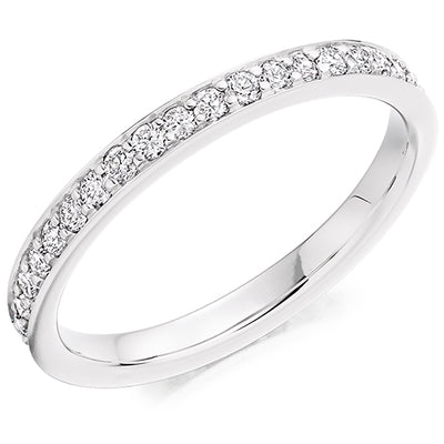 Grain-Set Diamond Full Eternity Ring, 0.65ct
