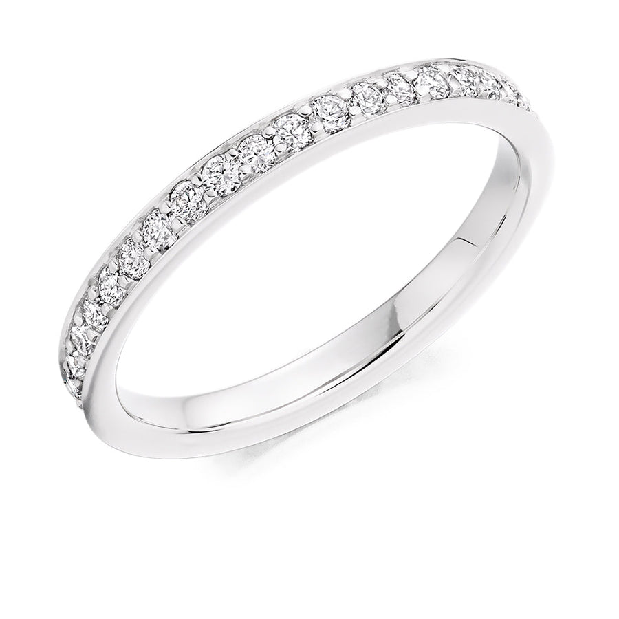 Grain-Set Diamond Full Eternity Ring, 0.65ct