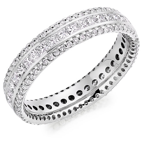 Channel & Micro-Claw Full Eternity Ring, 1.35ct total