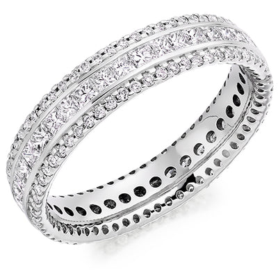 Channel & Micro-Claw Full Eternity Ring, 1.35ct total