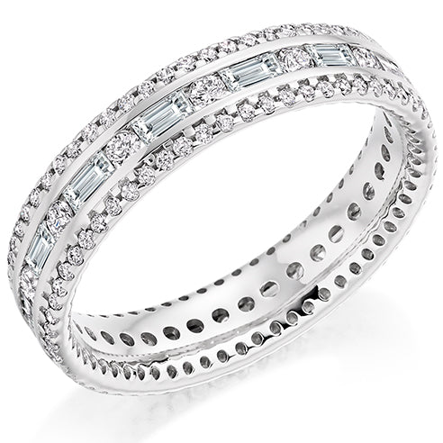 Channel & Micro-Claw Full Eternity Ring, 1.2ct total