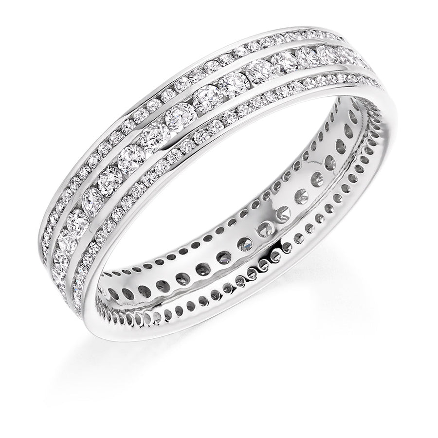 Channel-Set Full Eternity Ring, 1.05ct total