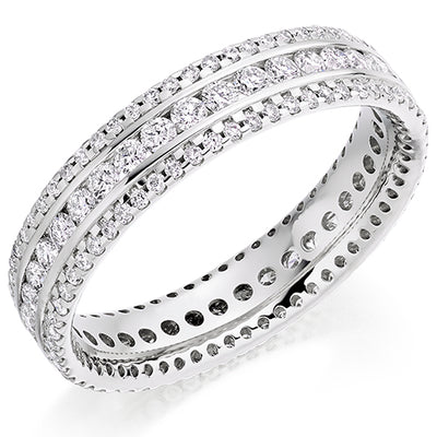 Channel & Micro-Claw Full Eternity Ring, 1.0ct total
