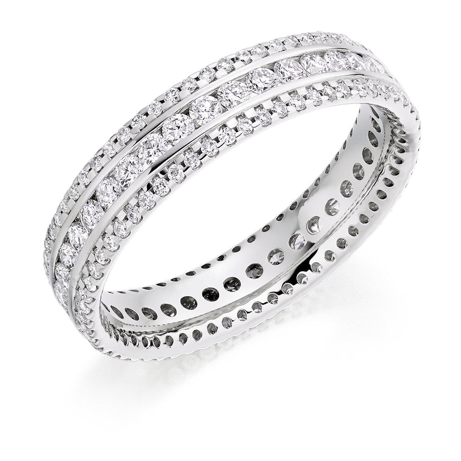 Channel & Micro-Claw Full Eternity Ring, 1.0ct total