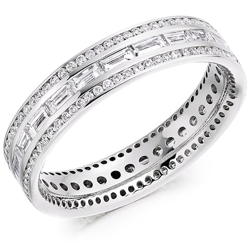 Channel-Set Full Eternity Ring, 1.35ct total