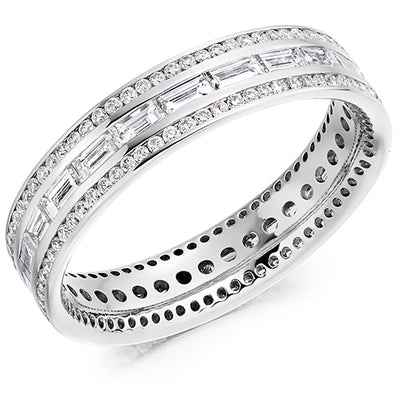 Channel-Set Full Eternity Ring, 1.35ct total