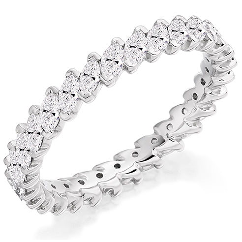 Claw-Set Diamond Full Eternity Ring, 1.2ct