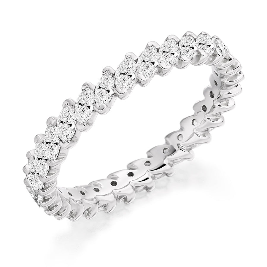 Claw-Set Diamond Full Eternity Ring, 1.2ct