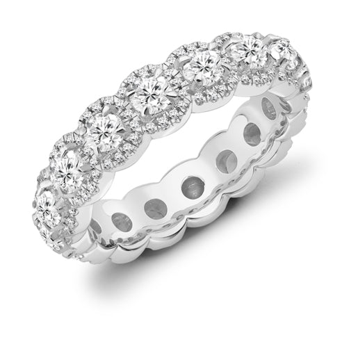 Micro-Claw Full Eternity Ring, 1.8ct total