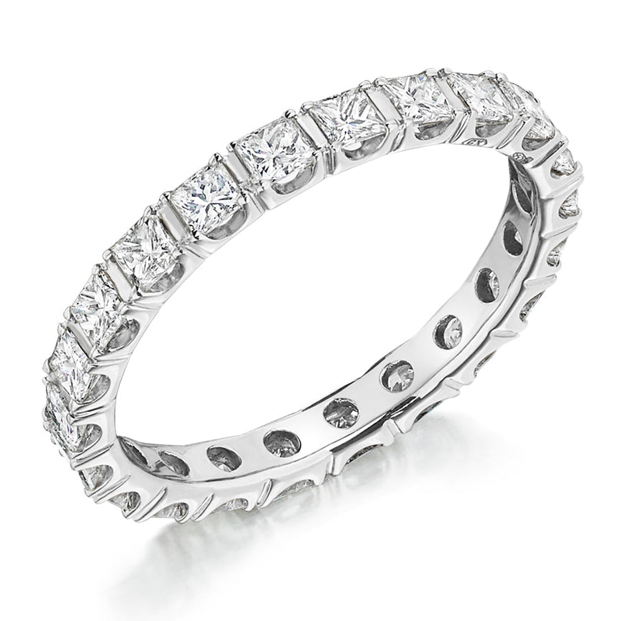 Claw-Set Diamond Full Eternity Ring C, 1.5ct