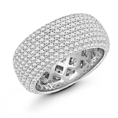 Pavé Diamond Full Eternity Ring, 2.4ct