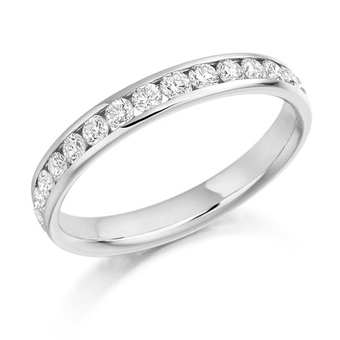 Channel-Set Diamond Full Eternity Ring, 1.04ct